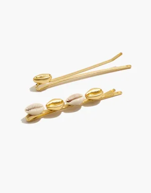 Cowries shell white and gold